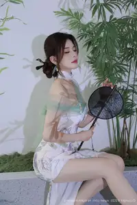 XiuRen No.10694 A Yi Sha: Captivating Oriental Elegance in a Stunning Dress-15