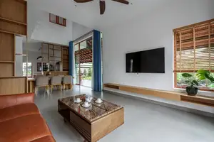 Explore Modern Tiled Roof House: Traditional charm meets green living, ideal architecture for a peaceful retirement.-3