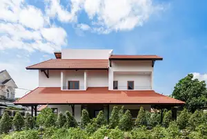 Explore Modern Tiled Roof House: Traditional charm meets green living, ideal architecture for a peaceful retirement.-5