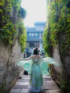 Bao Han Helia Transforms into a Fairy in Ancient Chinese Town: A Mesmerizing Hanfu Photoshoot-10