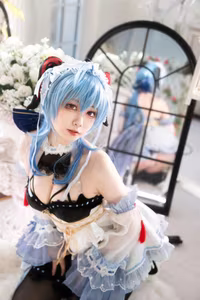Coser ajiki Transforms into Ganyu Genshin Impact: Exquisite Beauty & Allure-16