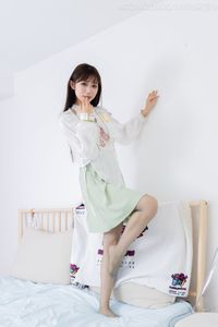 Chinese Model No.2323: Modern Hanfu Charm with Elegant Over-the-Knee Stockings & Flat Shoes-56