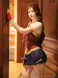 XiuRen No.10710: Jin Yun Xi Yuki's Alluring Wonder Woman Cosplay, Captivating Beauty Revealed-9