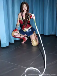 XiuRen No.10710: Jin Yun Xi Yuki's Alluring Wonder Woman Cosplay, Captivating Beauty Revealed-19