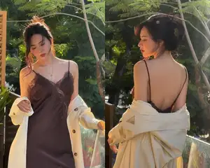 Nguyen Minh Trang: Alluring Bare Back, Charming Muse Aura Under Afternoon Sun.-4