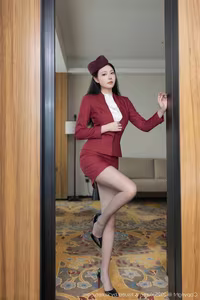 XiuRen No10333 An Ran Captivating Stewardess Attire Unique Photo Collection-23