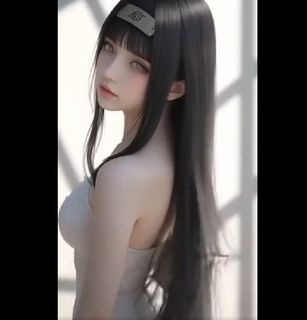 Hinata Transforms into Stunning AI Bride Captivating Naruto Fans-4
