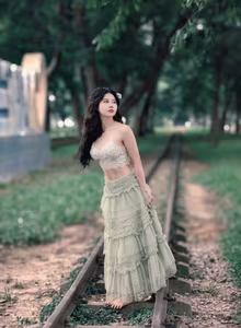 VGU No.74: Vietnamese Dreamy Beauty in a Serene Green Landscape-1