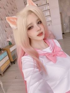 Yae Miko Genshin Impact Cosplay by Bao Zou Li Yu Wang Amidst Sakura Blossoms-1