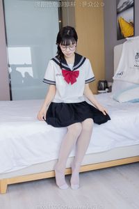 Chinese Model No.548 Nuomi: Fresh JK Uniform Style with Pile Socks and Sports Shoes by BoBoSocks-1