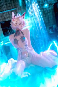 Coser Ajiki: Captivating Scarlet Lynx Cosplay Cross-Current Frontline - 0011-2