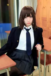 Moe Iori in School Uniform: Pure Charm of "Monday's Child" Part03.-22