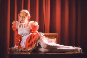 Coser Kanoko Chitanda as Nero Maid | Elegant Cosplay Portrait-3