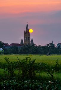Majestic Ancient Church at Sunset: A Stunning Vietnamese Landscape-7