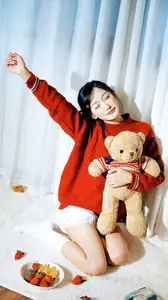 YiTuYu Art Language Vol.8573 zzzzzzz: A Girl's Sweet Relaxed Moment with a Bowl of Fruits-6