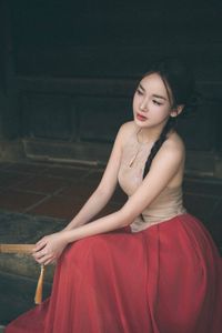 Vietnamese Woman's Beauty Amidst Hoi An Ancient Town, by Iconic Japanese Covered Bridge-4