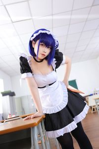 Coser G44 Bu Hui Shou Shang: Enchanting Maid Cosplay - Feng Yu Ling in Classroom-7