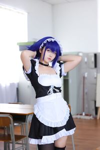 Coser G44 Bu Hui Shou Shang: Enchanting Maid Cosplay - Feng Yu Ling in Classroom-2