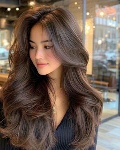 Korean Brown Hair Color Enhancing Skin Tone for Beautiful Girls Easy to Style-14