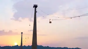 Explore Cat Ba from Above: Sunset Cable Car Enthralls International Tourists | Cat Ba Travel-0