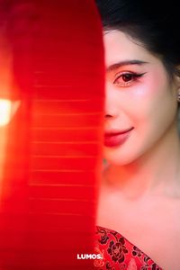 Traditional Vietnamese Beauty: Elegant Woman with Red Lantern, Capturing Asian Charm. 1000018929.jpg-1