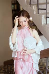 VGU No.107: Captivating Asian Beauty in Elegant Traditional Attire, A Dreamy Muse-18