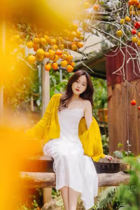 VGU No.120: Radiant Youth Amidst Golden Blooms – A Captivating Summer Portrait-24