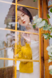 VGU No.120: Radiant Youth Amidst Golden Blooms – A Captivating Summer Portrait-4