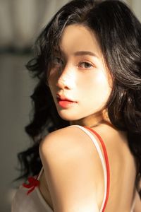 Alluring Girl in Lingerie by Window Captures Morning Light-3