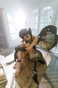Discover Coser Chunmomo's Enchanting Dead Leaf Butterfly Cosplay: A Mystical Transformation.-16