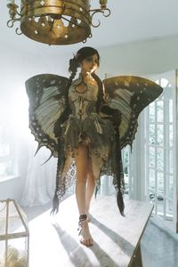 Discover Coser Chunmomo's Enchanting Dead Leaf Butterfly Cosplay: A Mystical Transformation.-18