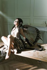Discover Coser Chunmomo's Enchanting Dead Leaf Butterfly Cosplay: A Mystical Transformation.-26