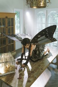 Discover Coser Chunmomo's Enchanting Dead Leaf Butterfly Cosplay: A Mystical Transformation.-8