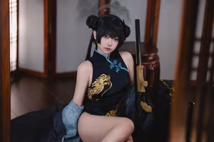Coser Xiaomuzengaya as Blue Archive Hisaki: Captivating Cosplay & Elegant Portrayal-14