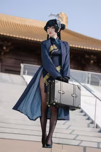 Coser Xiaomuzengaya as Blue Archive Hisaki: Captivating Cosplay & Elegant Portrayal-17