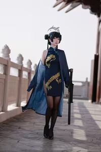 Coser Xiaomuzengaya as Blue Archive Hisaki: Captivating Cosplay & Elegant Portrayal-12