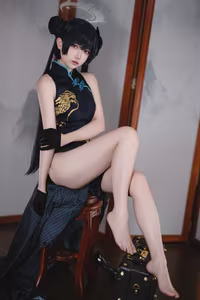 Coser Xiaomuzengaya as Blue Archive Hisaki: Captivating Cosplay & Elegant Portrayal-10