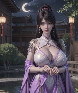 AI Generated: Enchanting Beauty Under Moonlight-15