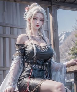 AI Generated Zhu Xian Xiaobai: Enchanting Ice Lake Goddess (73P)-15