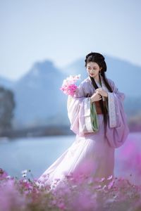 Ethereal Hanfu Beauty in Lavender Flower Field - YiTuYu Art Language Vol.8304: Serene Traditional Elegance.-18