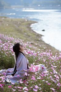 Ethereal Hanfu Beauty in Lavender Flower Field - YiTuYu Art Language Vol.8304: Serene Traditional Elegance.-8