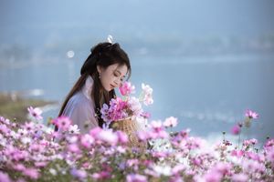 Ethereal Hanfu Beauty in Lavender Flower Field - YiTuYu Art Language Vol.8304: Serene Traditional Elegance.-11