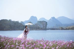 Ethereal Hanfu Beauty in Lavender Flower Field - YiTuYu Art Language Vol.8304: Serene Traditional Elegance.-10
