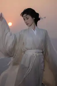 YiTuYu Art Language Vol.8574: Shiba Yue's Sunset Dance - Captivating Traditional Beauty-0