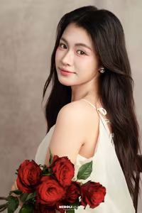VGU No.64: Enchanting Vietnamese Beauty: A Glimpse of Grace and Red Roses-6