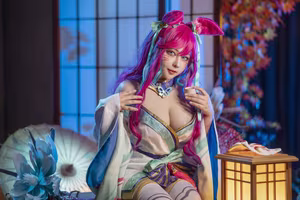 Coser Kaneko's Stunning Spirit Blossom Ahri Cosplay - A Mystical Journey in League of Legends-6