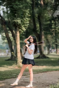 XVG No.30: Joyful Young Woman with Instrument: Endless Nature's Melody-16