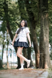 XVG No.30: Joyful Young Woman with Instrument: Endless Nature's Melody-15