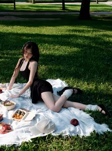 VGU No.97: Effortless Summer Charm: A Picnic Beauty Embracing Natural Serenity-7