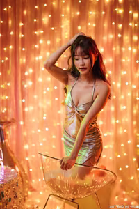 Shimmering Allure in Studio Shoot Part01 - Immersed in Ethereal Light-0